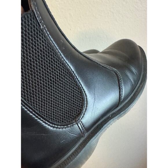 Dr. Martens Chelsea Black Flora Boot Vegan Leather 6 - Picture 3 of 12